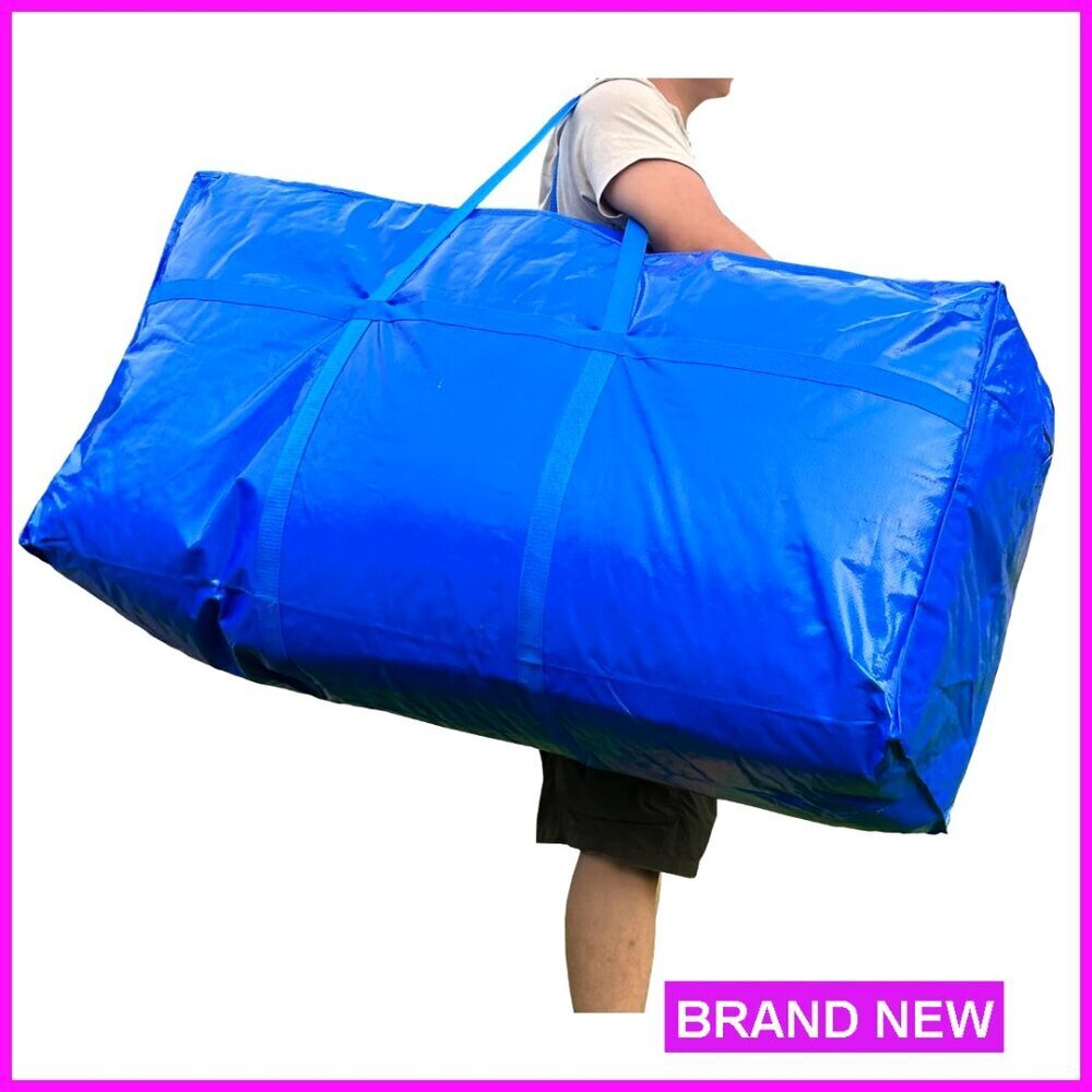 Extra Large 66 Gallon Storage Bag Heavy Duty Zipper Waterproof Foldable